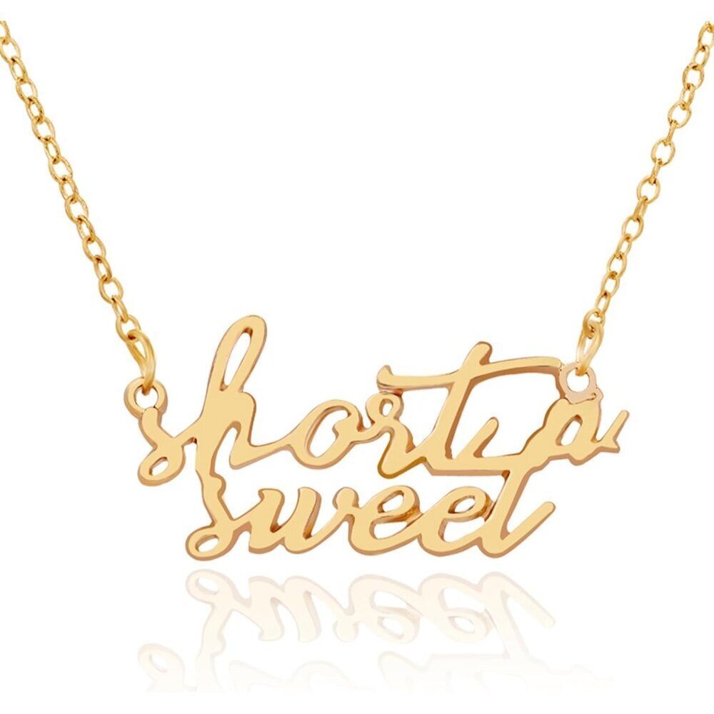 Short N Sweet Stainless Steel Necklace Custom Music Fan Gift Accessories